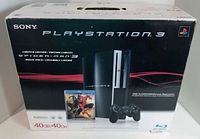 Front of retail box showing PlayStation 3 40GB Spider-Man 3 edition