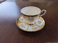 Cup on saucer, showing overall design