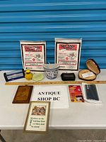 Full lot overview on table