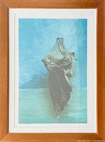 Full view of framed lithograph