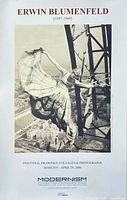 Full view of Erwin Blumenfeld exhibition poster