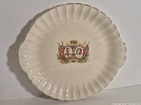 Full view of plate showing design and shape