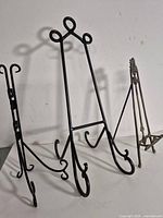 All three easels front view