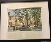 Full view of framed painting