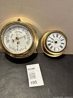 Front view of both barometers