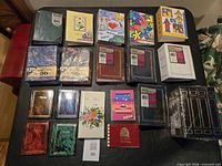 Group shot of all photo album packages laid out