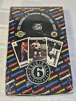 Top view of sealed 1992 Original 6 Premium Hockey Card Series box