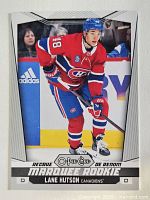 Front view of Lane Hutson Marquee Rookie card