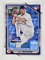 Front of BD-92 Trey Yesavage rookie card