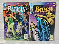 Front covers of both Batman #494 and #495 comics
