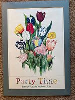 Full view of matted print with text at bottom