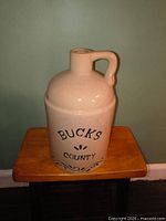 Front view showing Bucks County lettering and overall form