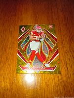Front of 2024 Panini Phoenix Jaden Hicks rookie card showing holographic design and player image