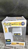 Front view of Funko Pop Wall-E Mo #1117 box
