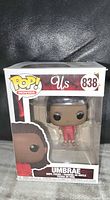 Front view of sealed Funko Pop Movies Umbrae #838 box