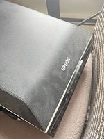 Closed scanner lid with Epson logo