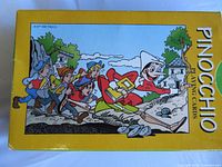 Outer slipcase showing Pinocchio artwork and title