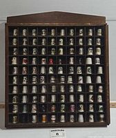 Front view showing full rack and most thimbles
