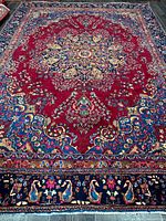 Full view showing overall pattern and fringe