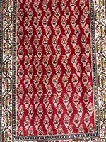 Close-up of border and weave