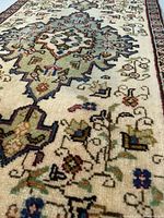 Angle view of rug surface and colors