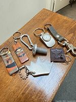 All keychains laid out for overview