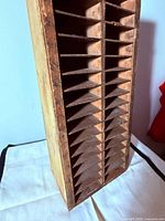 Front view showing all angled slots