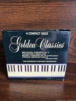 Front of slipcase showing Golden Classics title and key composers