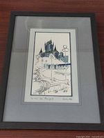 Front view of framed watercolor showing full artwork and frame