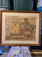 Front view of framed art print