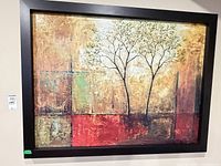 Front view of framed Ren-Wil landscape canvas