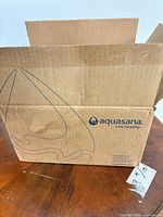 Aquasana branded shipping box exterior