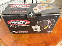 Branded Powermaster Performance starter box, top view