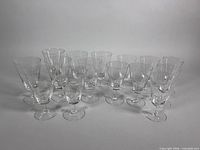 Sixteen pieces grouped, showing overall quantity and uniform pattern