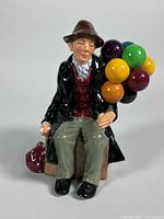 Front view of Royal Doulton The Balloon Man figurine