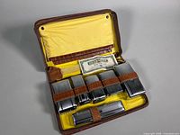 Full set inside open carry case