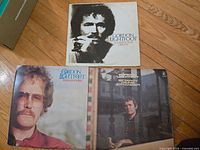 Front covers of all three Gordon Lightfoot LPs