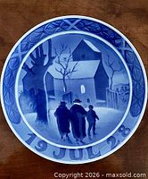 Front of plate showing full design and date