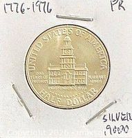 Reverse side showing Independence Hall and S mintmark