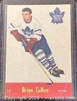 Front view of Brian Cullen rookie card in sleeve