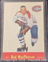 Front view of Parkhurst card #47 showing player image, team logo, card number and name.