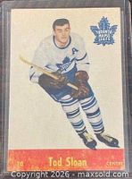 Front of Tod Sloan Parkhurst card in sleeve