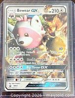 Front of Bewear GX SM34 promo card in sleeve