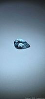 Pear-cut aquamarine front view