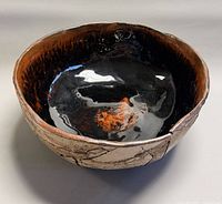 Top view showing glossy interior glaze and overall form