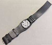 Full view of belt with buckle facing up