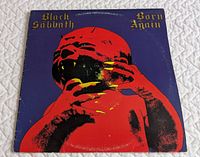 Front album jacket with Black Sabbath Born Again artwork