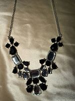 Front view showing full necklace layout and stone arrangement