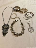 All items laid out on white cloth