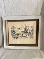 Framed drawing full view